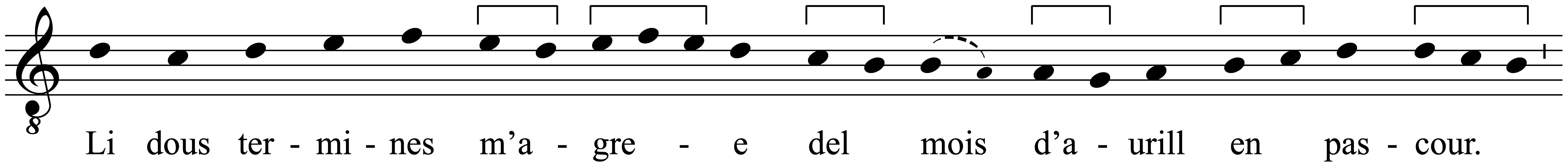Work musical notation